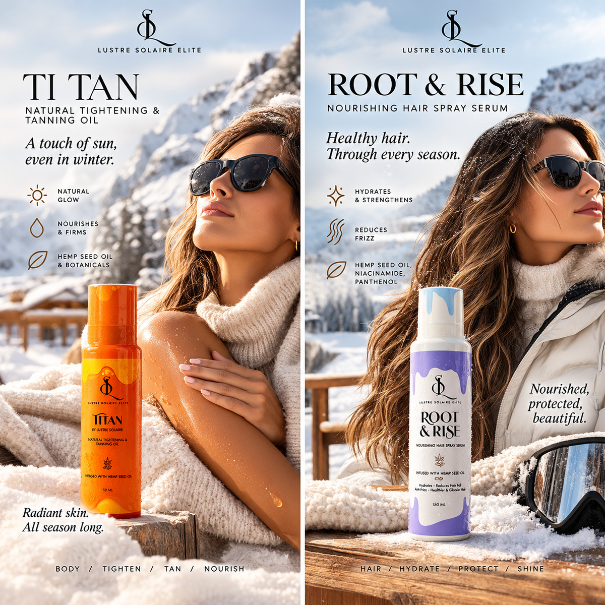 THE SIGNATURE RITUAL
Complete Sun Ritual
The Art of the Sun.
Three signature essentials. One elevated ritual.