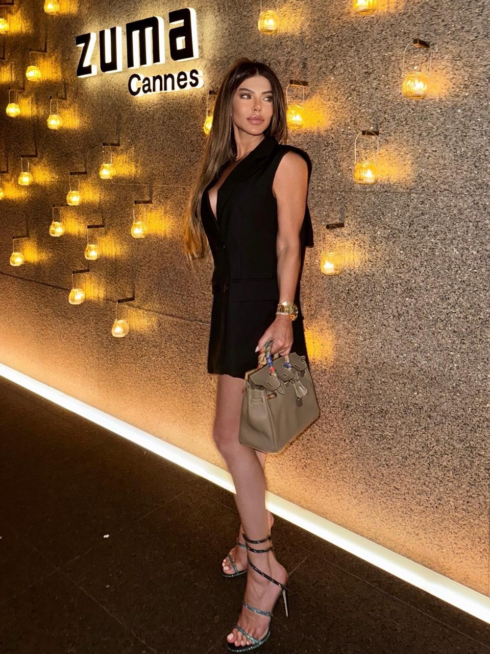 Livana Lapel Sleeveless Bowknot Mini Dress
