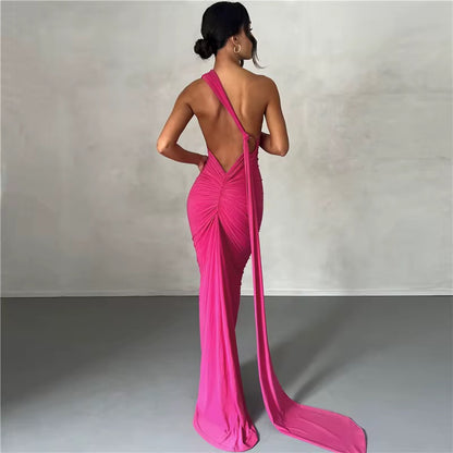 Sexy back dress Long
