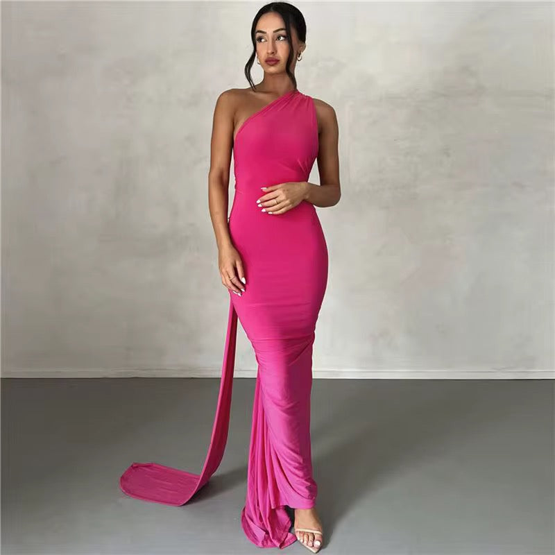 Sexy back dress Long