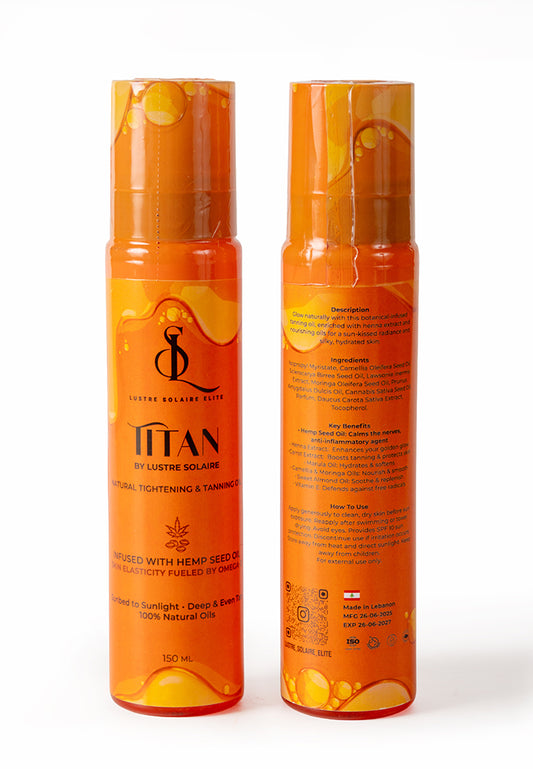 TiTan Body Oil: Hydrate, Firm, and Protect, 150ML