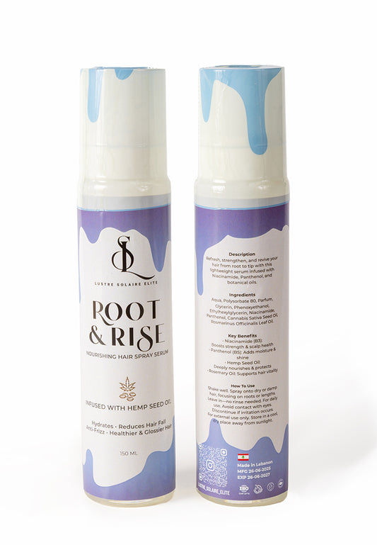 Hemp Seed Oil Hair Spritz: Light Musk Scent, Root-Lifting, Shine-Enhancing 150ML