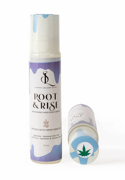 Hemp Seed Oil Hair Spritz: Light Musk Scent, Root-Lifting, Shine-Enhancing 150ML