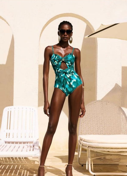 Habana print green set