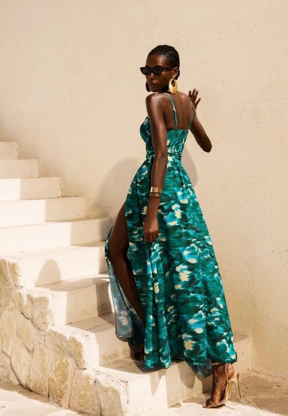 Habana print green set