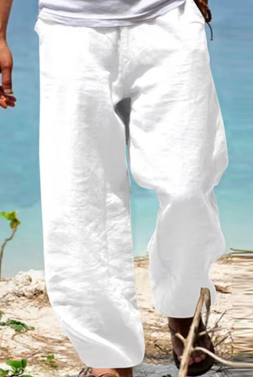 Linen white pants